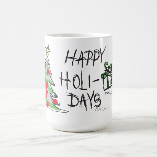 prettige feestdagen lil'DudE Koffiemok (Center)