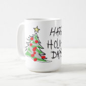 prettige feestdagen lil'DudE Koffiemok (Voorkant links)