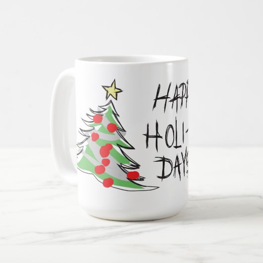 prettige feestdagen lil'DudE Koffiemok (Voorkant links)