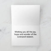 Prettige feestdagen Liverpool Kaarten van Colin Ca (Binnen)