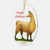 prettige feestdagen Llama Ornament (Links)