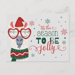 prettige feestdagen Lllama   Dit seizoen is alleen Briefkaart