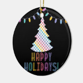 prettige feestdagen LLR Lularoe geïnspireerd Keramisch Ornament (Links)