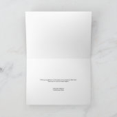 Prettige feestdagen Logo Blauw Modern Goud Script Kaart (Binnen)