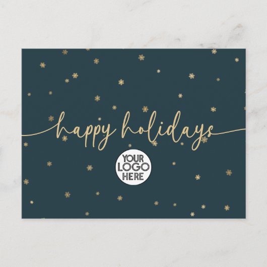 Prettige feestdagen Logo Modern minimalistisch Briefkaart (Voorkant)