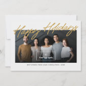 Prettige feestdagen Logo Zakelijk/zakelijk Feestdagenkaart (Voorkant)