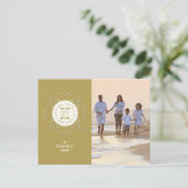 prettige feestdagen Love Peace Joy Seal Foto (Staand voorkant)