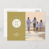 prettige feestdagen Love Peace Joy  Seal Foto (Voorkant / Achterkant)