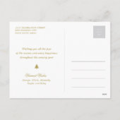 prettige feestdagen Love Peace Joy Seal Foto (Achterkant)