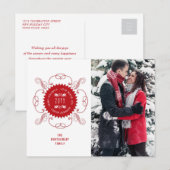 prettige feestdagen Love Peace Joy Seal Foto Ho (Voorkant / Achterkant)