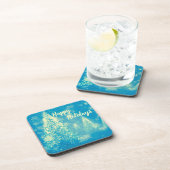 Prettige feestdagen Magische kerstbomen Bier Onderzetter (Rechterzijde)