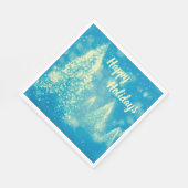 Prettige feestdagen Magische kerstbomen Servet (Hoek)