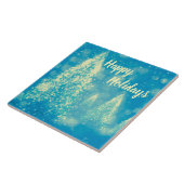 Prettige feestdagen Magische kerstbomen Tegeltje (Zijkant)