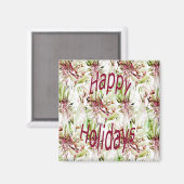 prettige feestdagen..... magneet (Voorkant / Achterkant)