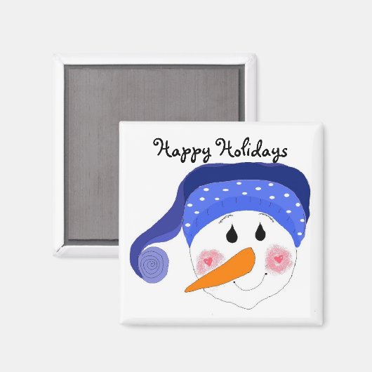 prettige feestdagen magneet (Voorkant / Achterkant)