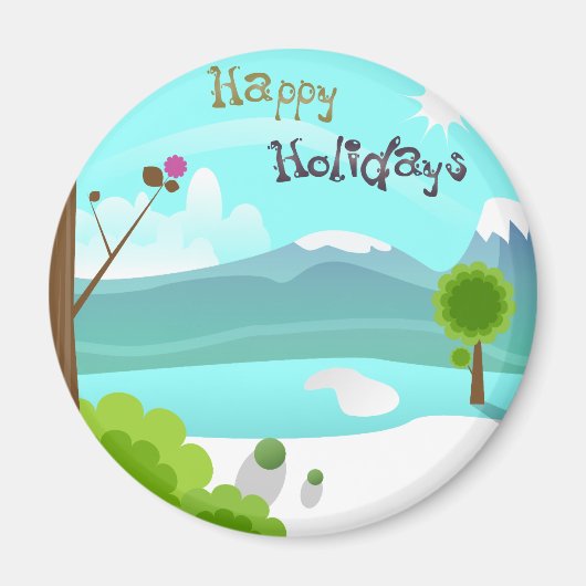 prettige feestdagen Magnet (Voorkant)