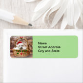 prettige feestdagen: Maltese Puppies Etiket (Insitu)