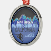 prettige feestdagen Mammoth Mountain CA-versiering Metalen Ornament (Links)