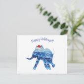 Prettige feestdagen Mandala olifant Briefkaart (Staand voorkant)