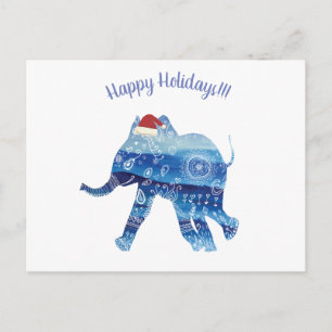Prettige feestdagen Mandala olifant Briefkaart