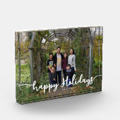 prettige feestdagen Manuscript Chic Familie Kerstm Fotoblokken (Links)