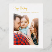 prettige feestdagen Manuscript Verticaal Enig Foto (Voorkant)