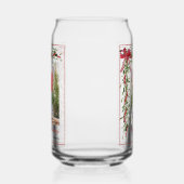 Prettige feestdagen Maretak Red Bow Familiefoto Blikvorm Glas (Links)