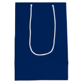 Prettige feestdagen Marine blauw en wit Medium Cadeauzakje (Achterkant)