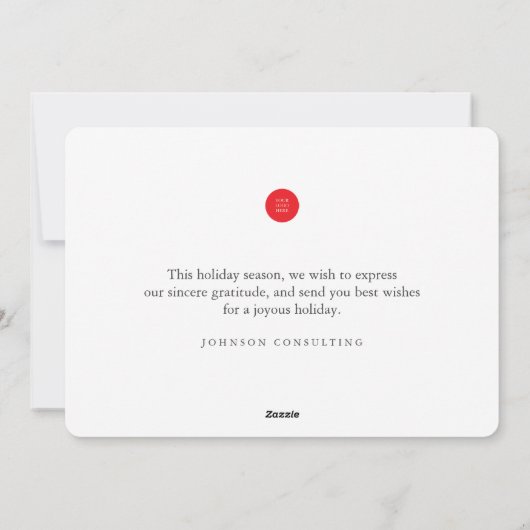 prettige feestdagen Matig Holly Berry Pine Needles Feestdagenkaart (Achterkant)