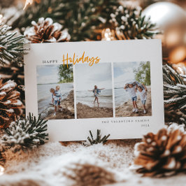 prettige feestdagen Matig Manuscript minimalistisc Feestdagenkaart