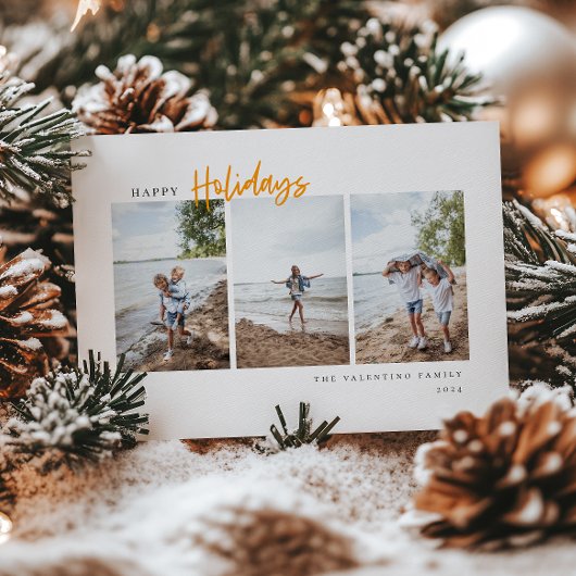 prettige feestdagen Matig Manuscript minimalistisc Feestdagenkaart