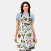 Prettige feestdagen Medewerkers Botanische familie Schort (Gedragen)