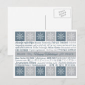 Prettige feestdagen Meertalig (Voorkant / Achterkant)