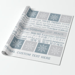 Prettige feestdagen Meertalig Cadeaupapier