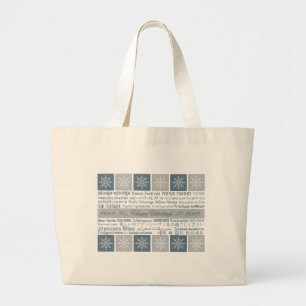 Prettige feestdagen Meertalig Grote Tote Bag