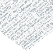 Prettige feestdagen Meertalig Korte Tafelloper (Hoek)