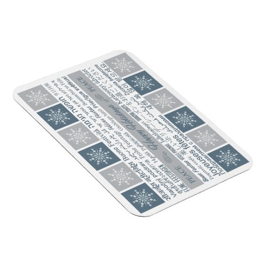 Prettige feestdagen Meertalig Magneet (Rechterzijde)