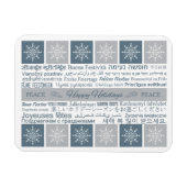 Prettige feestdagen Meertalig Magneet (Horizontaal)