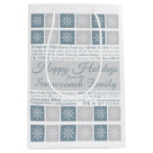 Prettige feestdagen Meertalig Medium Cadeauzakje (Voorkant)