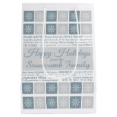 Prettige feestdagen Meertalig Medium Cadeauzakje (Achterkant)