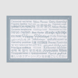 Prettige feestdagen Meertalig Tissuepapier