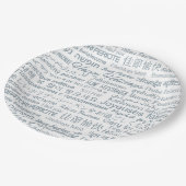 Prettige feestdagen Meertalige borden Papieren Bordje (Gekanteld)