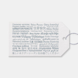 Prettige feestdagen Meertalige labels Cadeaulabel