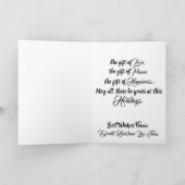 Prettige feestdagen Met Bird Ornament (Binnen)