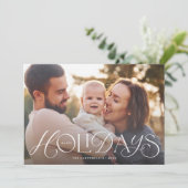 prettige feestdagen met briefing voor feestdag feestdagenkaart (Staand voorkant)