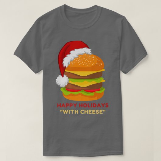 prettige feestdagen met de Kaas Funny Kerstmis T-shirt (Design voorkant)