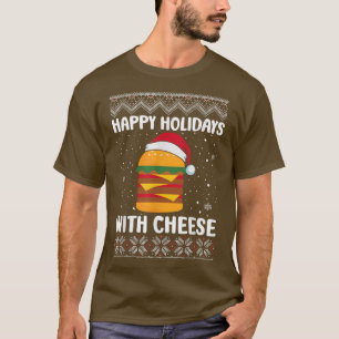 prettige feestdagen met de kaas Ugly kerstSweater T-shirt