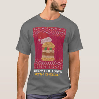 prettige feestdagen met de kaas Ugly kerstSweater T-shirt