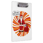 Prettige feestdagen Met de Kerstman Klembord (Rechts)