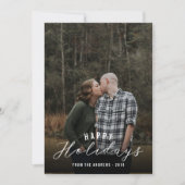 prettige feestdagen met handgeschreven verticale f feestdagenkaart (Voorkant)